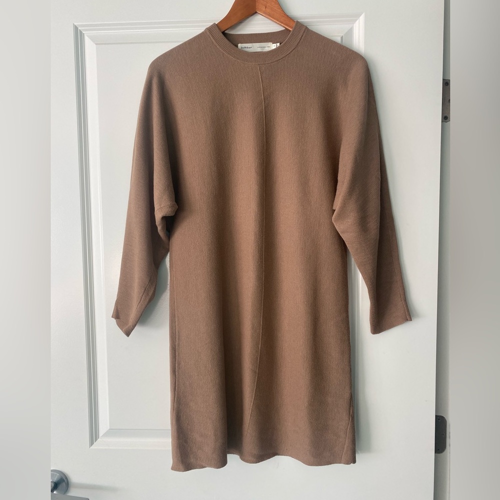 InWear Beige Long Sleeve Sweater Dress